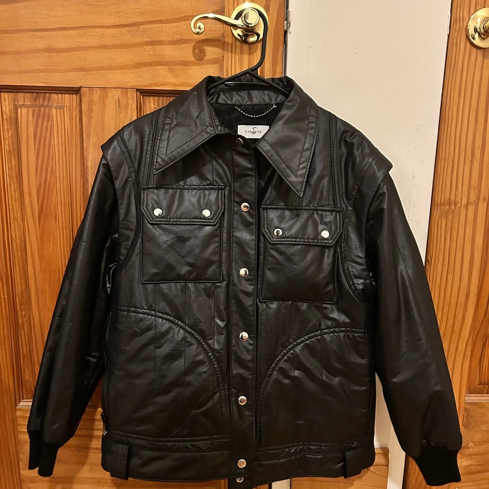 Coach Black Quilted Jacket